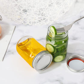 Betrome jars organized for pantry storage and easy access
