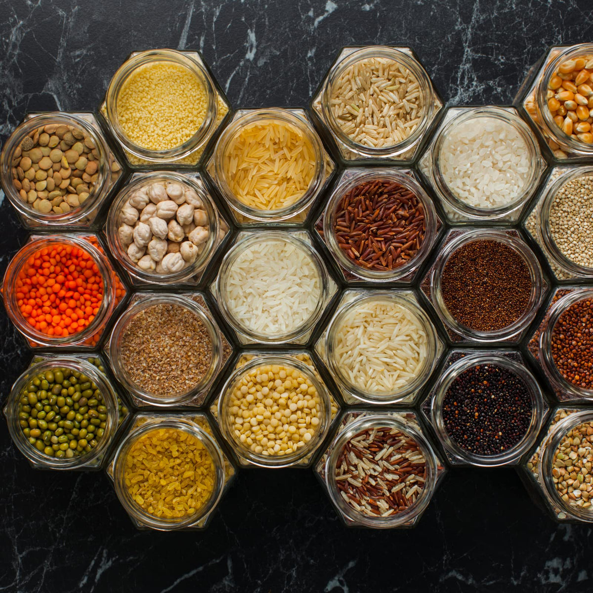 Betrome 6oz jars stack neatly, saving kitchen or studio space.