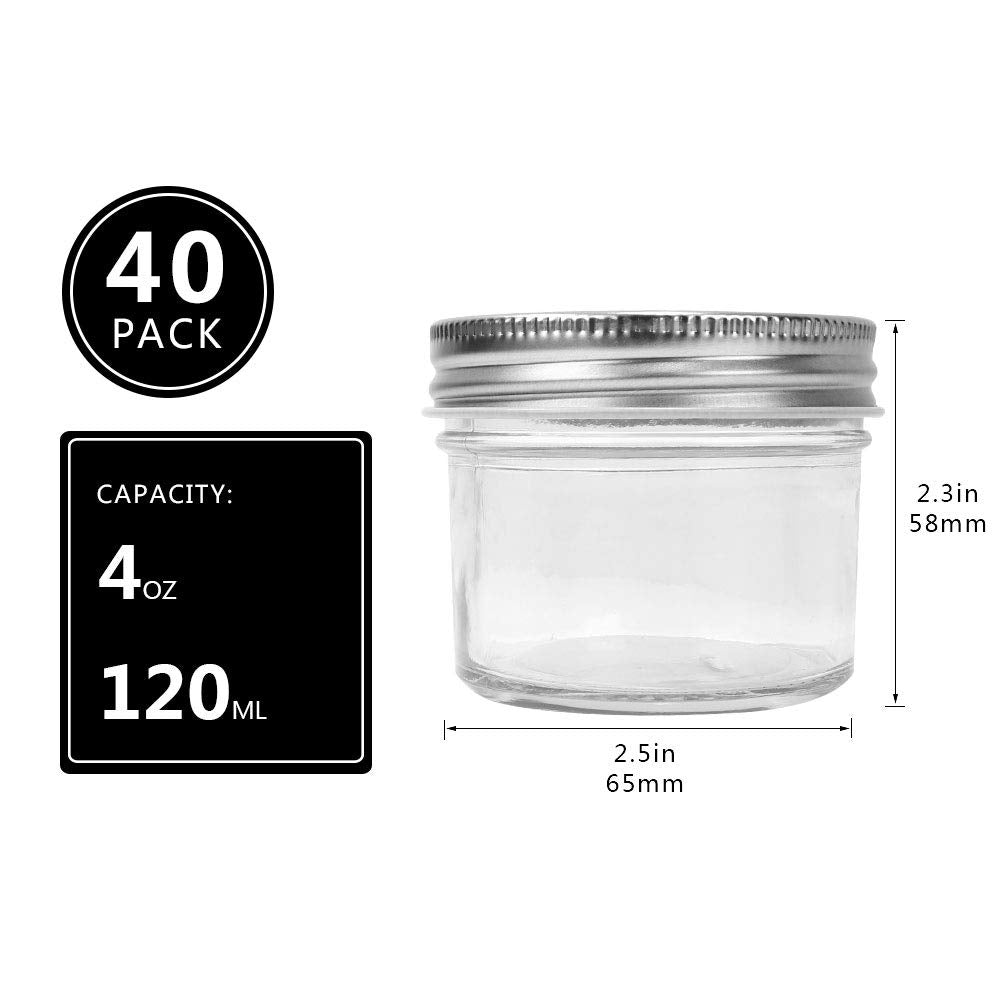 Betrome wide-mouth glass jar close-up showing easy access for herbs and jams