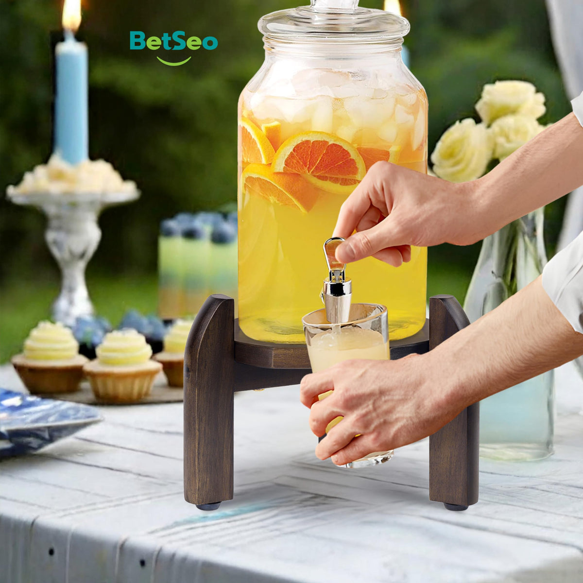 BETSEO Stand as dog bowl base, keeps bowls steady and off the floor.