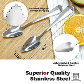 Better Houseware grapefruit spoons ideal for oranges and kiwis as versatile utensils.