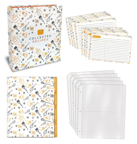 Better Kitchen Products recipe binder inside flat; stays open for easy reference while cooking.