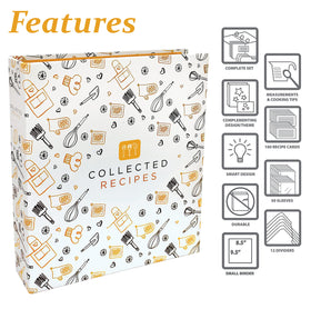 Better Kitchen Products recipe binder protectors; clear sheets protect cards during meal prep.