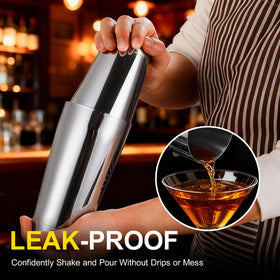 BETTFOR Boston Shaker Set with leak-proof seal ensures mess-free bartending.