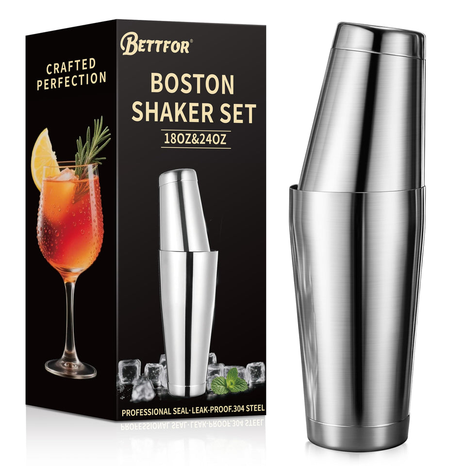 BETTFOR Boston Shaker Set base shows a sturdy foundation for stable shaking.