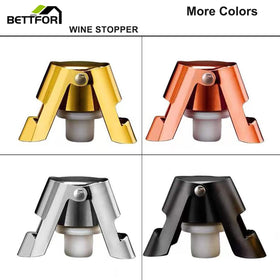 BETTFOR champagne stoppers in use to preserve bubbles