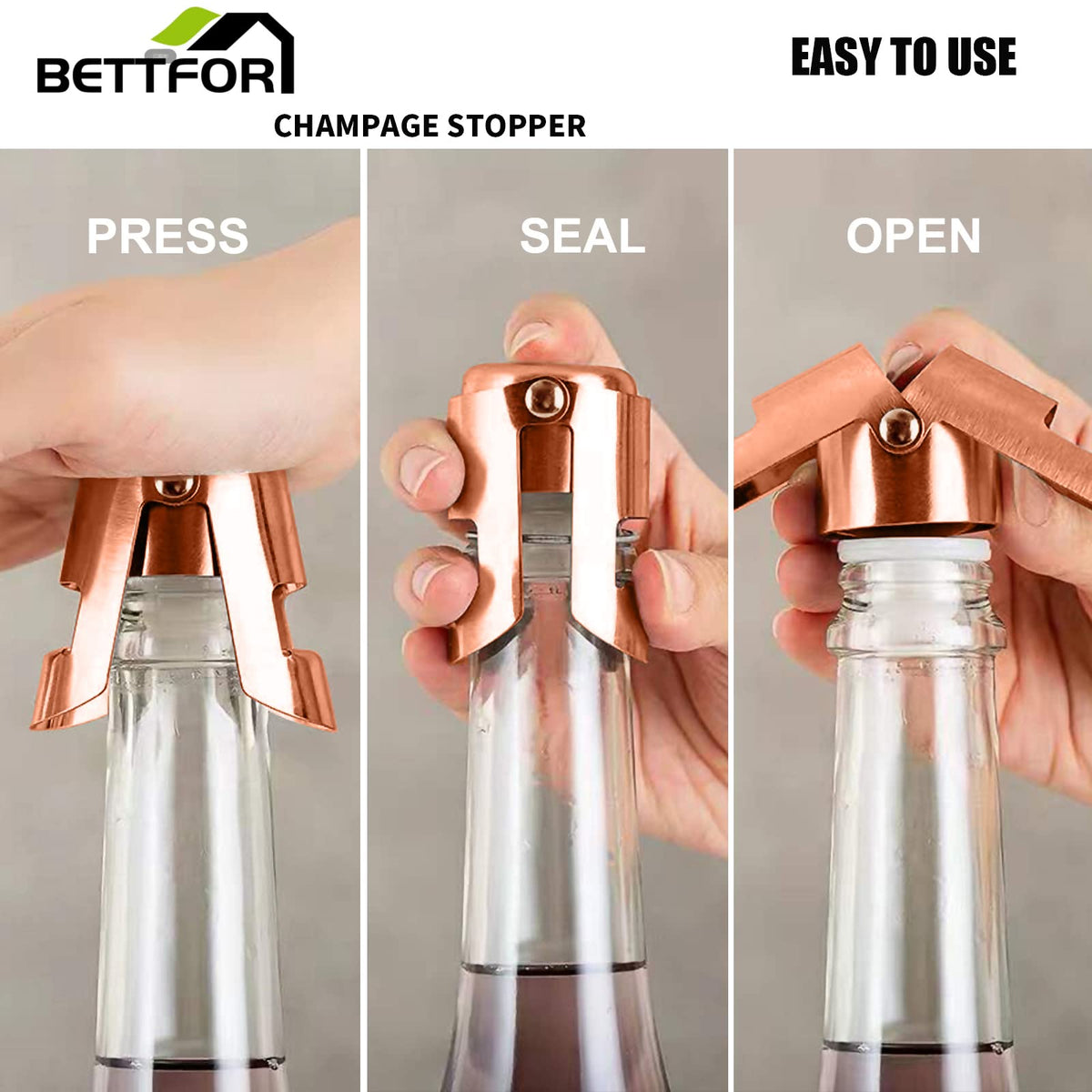BETTFOR stopper materials are dishwasher safe for easy cleaning