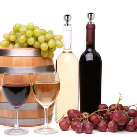 BETTFOR silver finish wine stoppers offer a sleek, reusable option for wine lovers