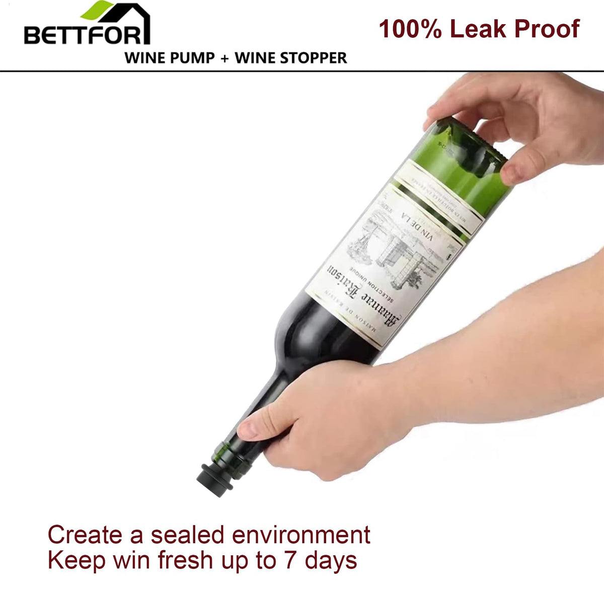BETTFOR seal detail highlights silicone gasket for reliable preservation