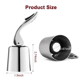BETTFOR wine stopper silver adds a sleek kitchen accessory for wine care