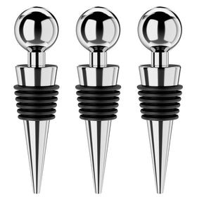 BETTFOR wine stoppers 3-pack on display showing a neat set of silicone caps
