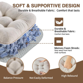 BETU set of 4 beige chair cushions ready to upgrade seating