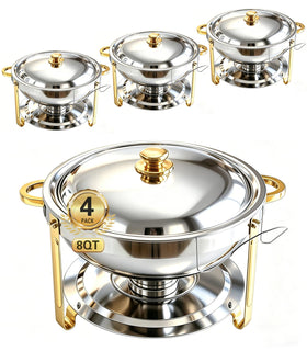 Beviliu 8QT chafing dish front view for buffet displays