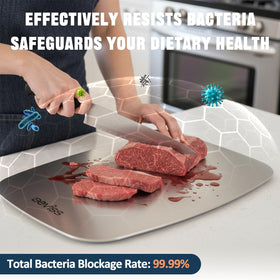 BEVISS cutting board 11.45x8.15 inches showcasing enhanced 304 stainless steel