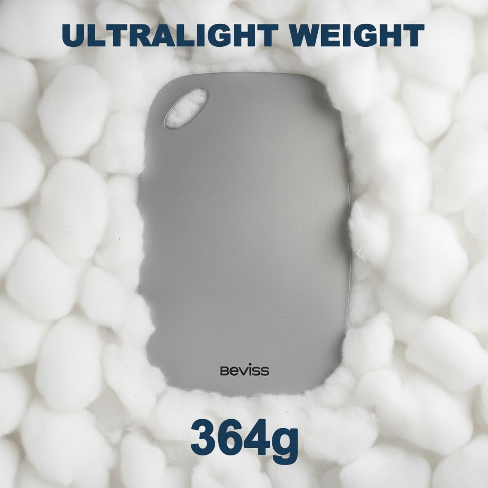 Beviss Real titanium cutting board rounded-edges for safe handling