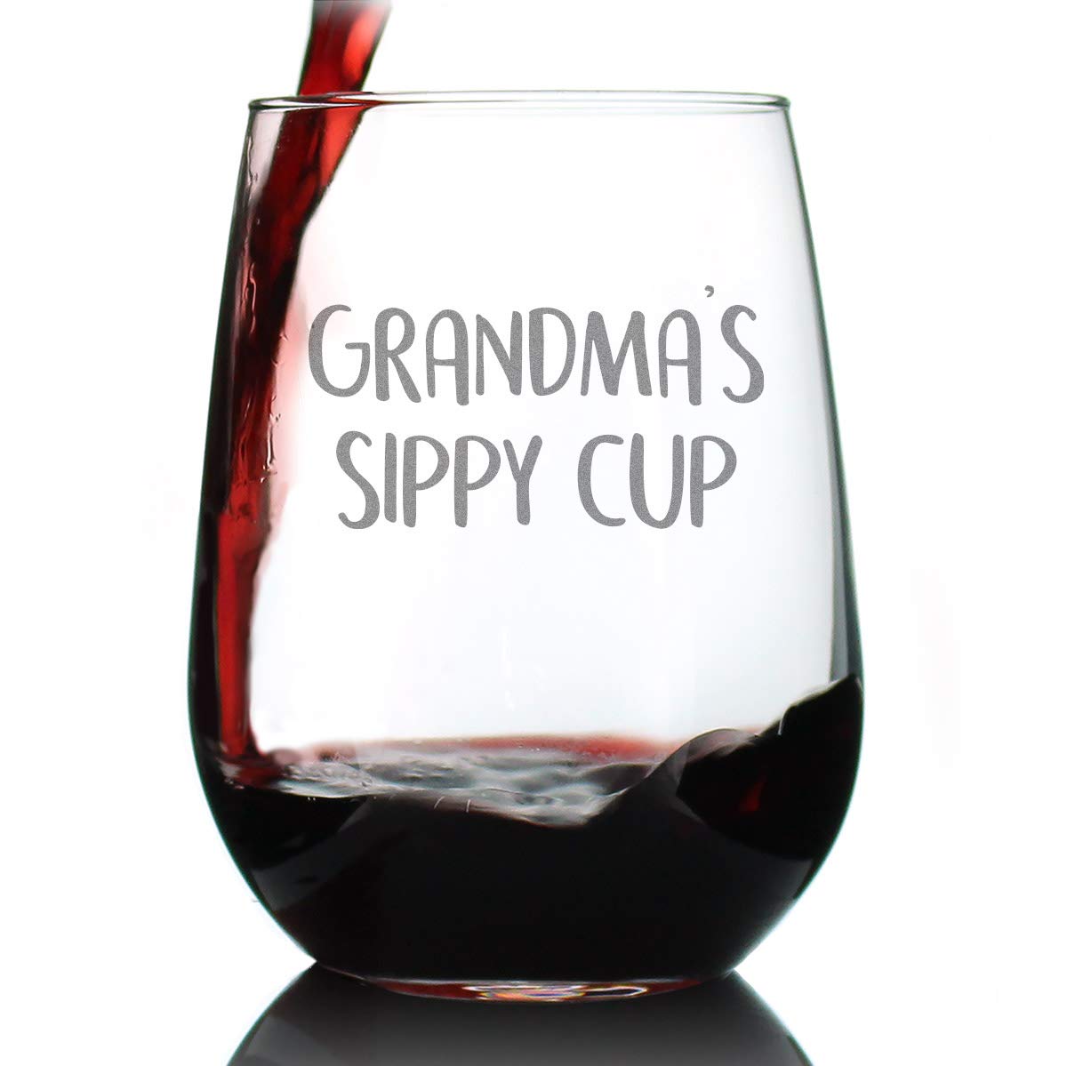 Bevvee Grandma's Sippy Cup with engraved text, durable personalized gift.