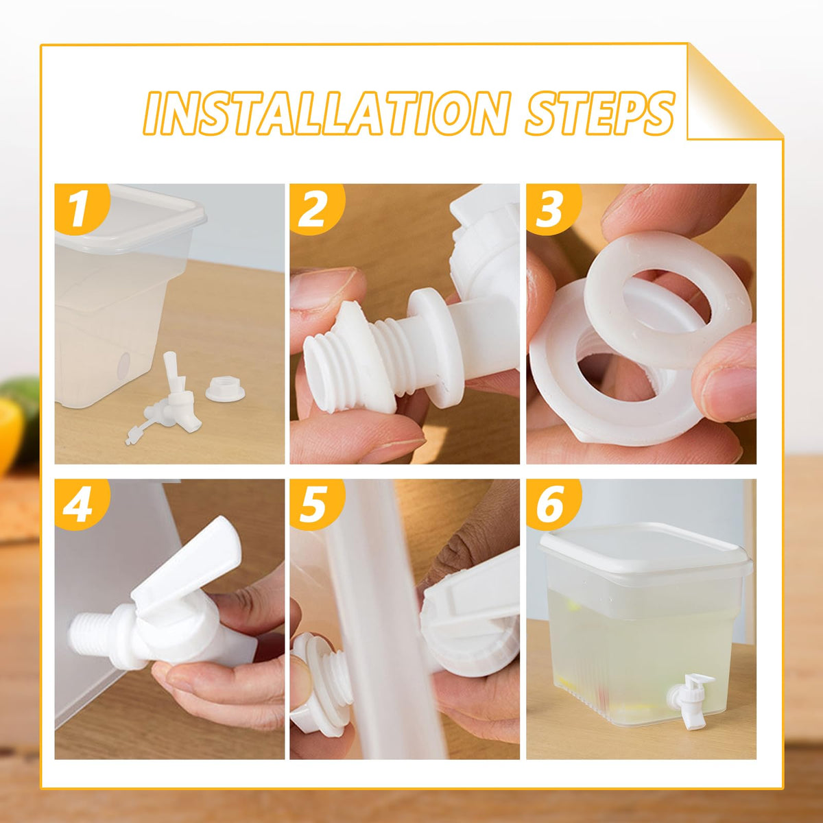 BEWBBAT fridge-friendly dispenser ready for juice, tea and more.