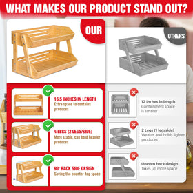 Bewbow natural bamboo material emphasizes eco-friendly, durable, food-safe design.