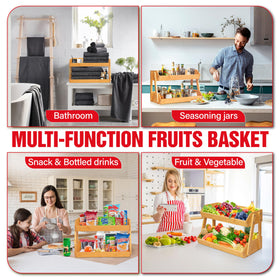 Bewbow rustic-finish-kitchen-decor adds style while organizing produce.
