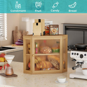 BEWISHOME versatile storage for bread, fruit, vegetables, and essentials