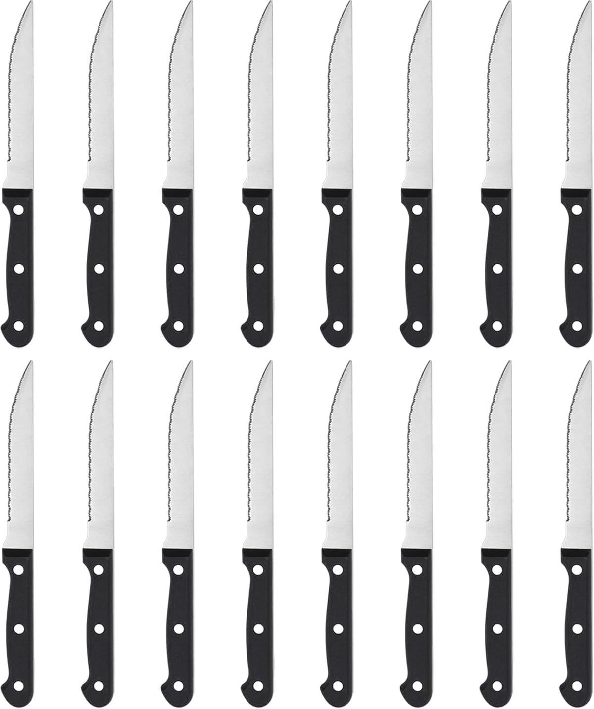 BEWOS 16-piece steak knife set ready for gatherings.
