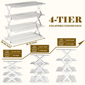 BEWOS cooling rack close-up highlights leak-proof mesh that keeps small items in place