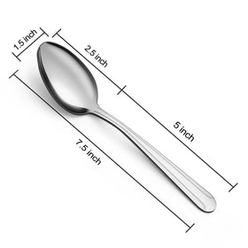 BEWOS 7.5-inch dinner spoons ready for daily use and formal meals.