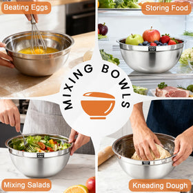 BEWOS bowls excel at baking prep and serving salads or sides.