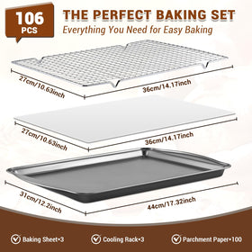 BEWOS carbon steel baking sheets deliver steady heat for consistent results