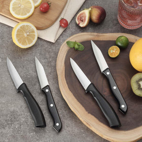 BEWOS compact kitchen knife set displayed for convenient daily prep.