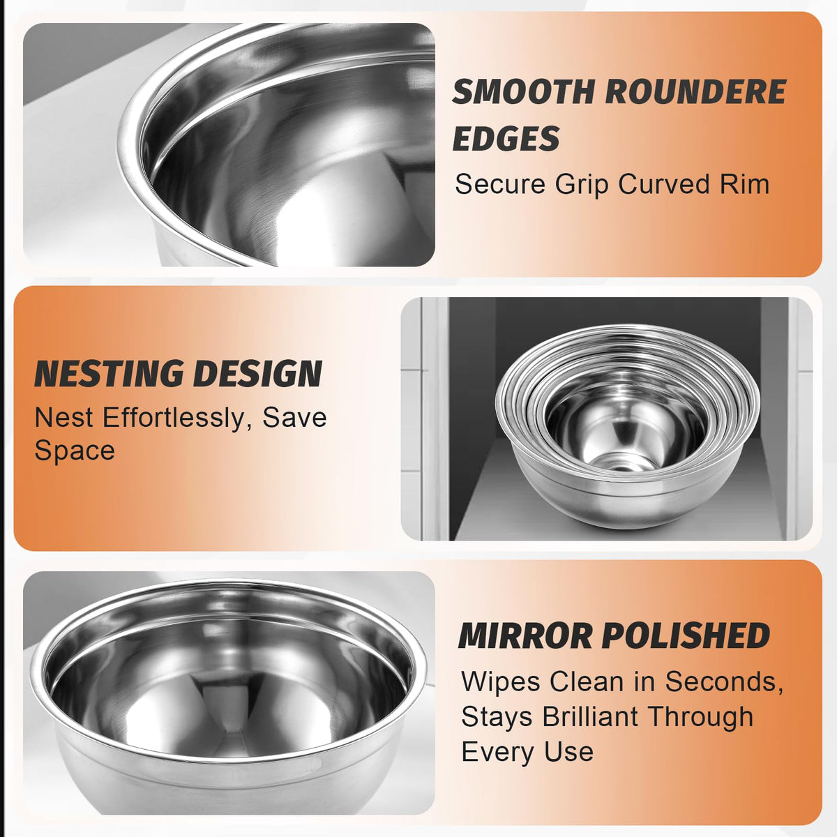 BEWOS bowls are dishwasher-safe for easy cleanup after cooking sessions.