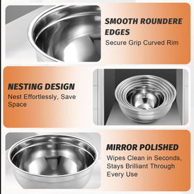 BEWOS bowls are dishwasher-safe for easy cleanup after cooking sessions.