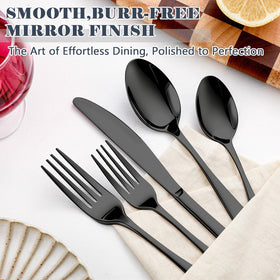 BEWOS dishwasher-safe flatware designed for convenient cleaning after meals.