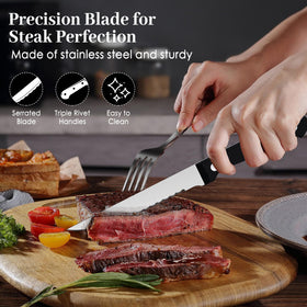 Rust- and corrosion-resistant stainless steel maintains polish.