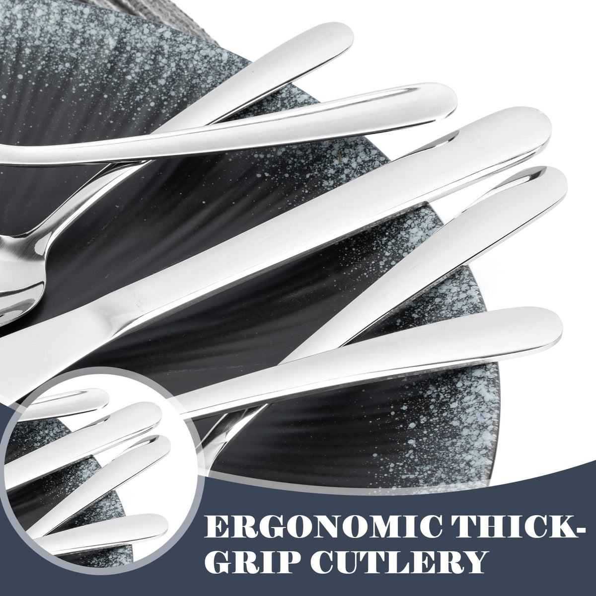 BEWOS mirror-polished flatware elevates table presentation.