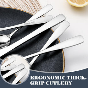 BEWOS stainless steel dinner forks for reliable daily dining at home.