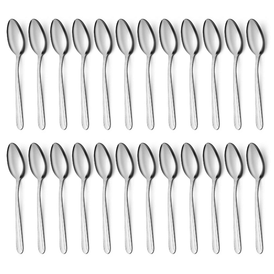 BEWOS 24-piece teaspoons set ready for daily tea and coffee service