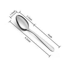 BEWOS stainless steel teaspoons rust-resistant design for long-lasting use