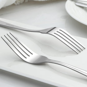 Unique textured BEWOS fork design elevates casual and formal tables