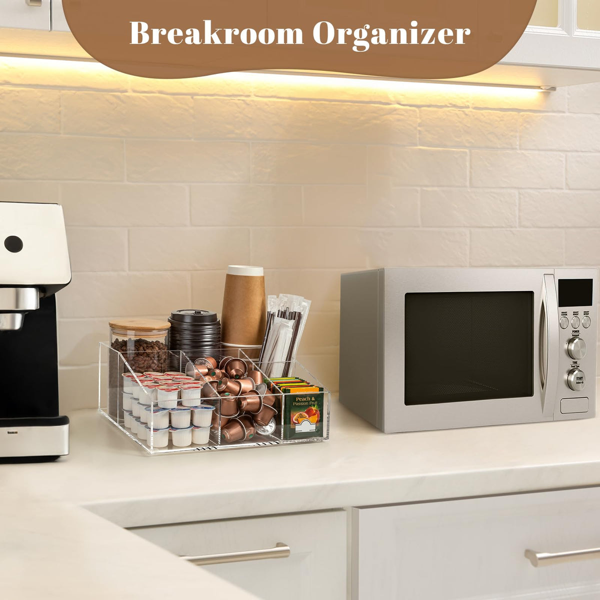 BEYGORM acrylic coffee bar station organizer gift idea for coffee lovers