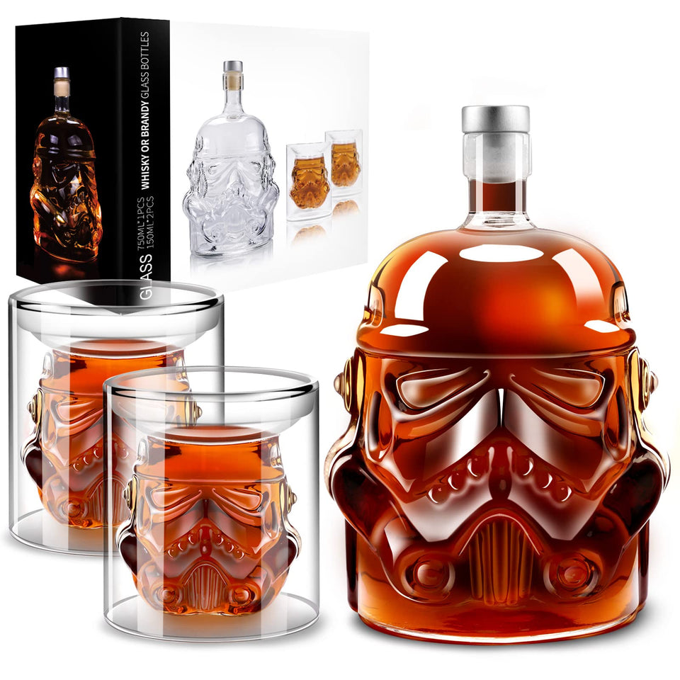 BEYOND MS whiskey decanter set with glasses on display for refined gatherings