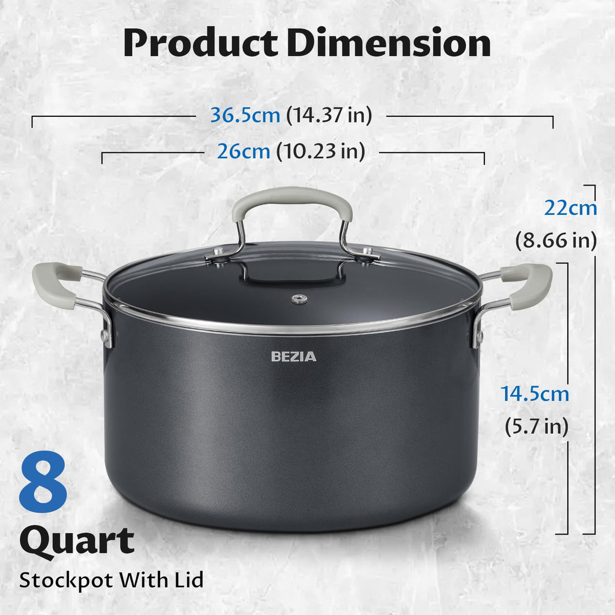 BEZIA ideal for batch cooking, soups, stews, and large pasta meals.