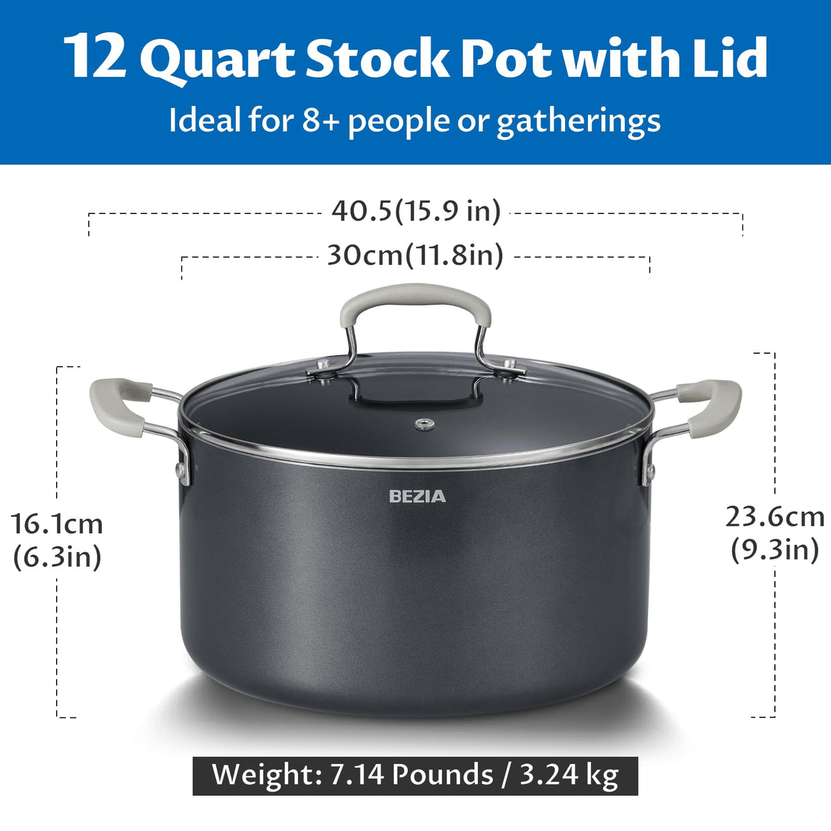 BEZIA stock pot with gift-ready packaging for hosts and weddings