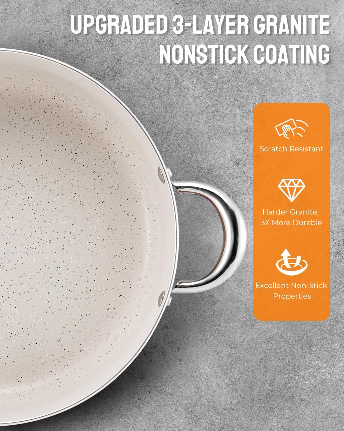 BEZIA vented glass lid enables steam control while watching progress
