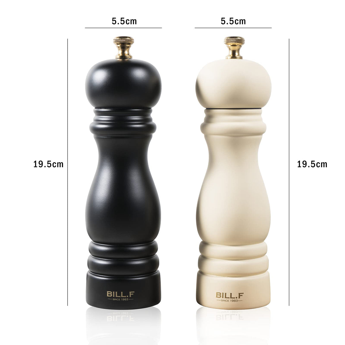 BF BILL.F grinders are easy to refill and adjust for guests.