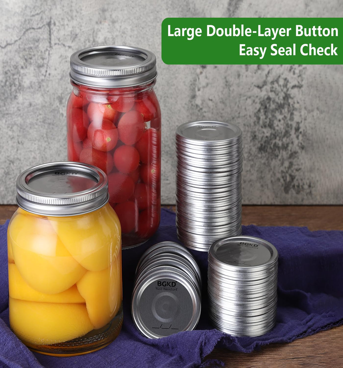 BGKD compatibility with Ball and Kerr jars for easy replacements.