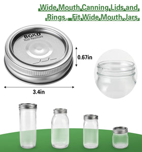 BGKD rust-proof lids resist corrosion for long-lasting canning use.