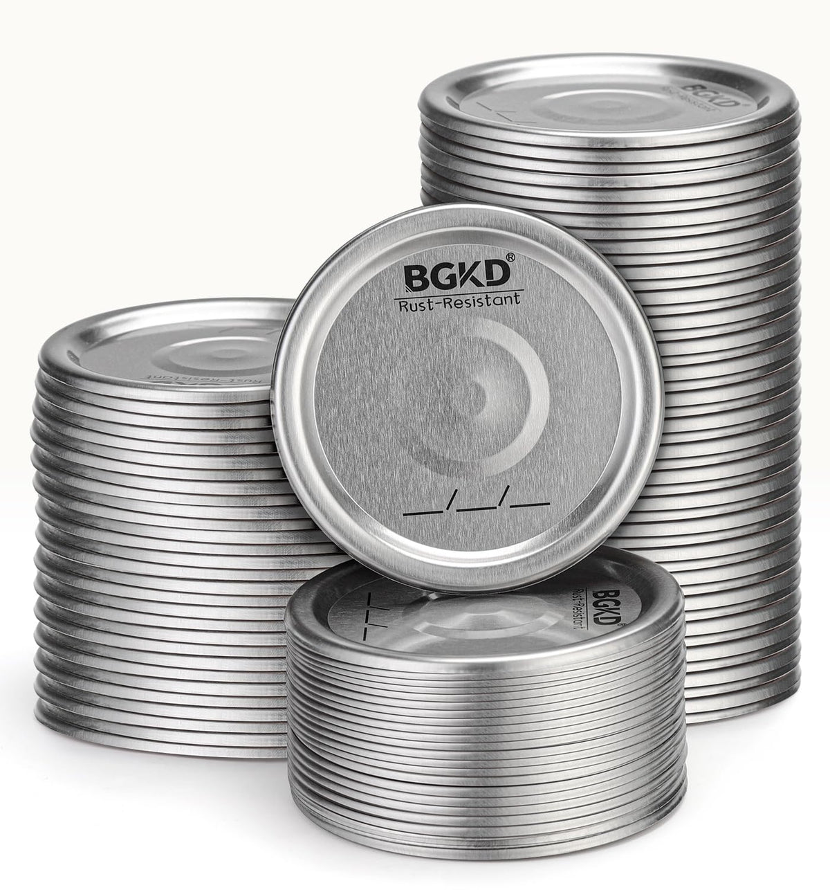 BGKD wide-mouth lids pack shown for easy canning and storage