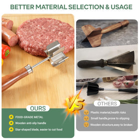 BGWARA seamless stainless surface cleans easily and resists food sticking.