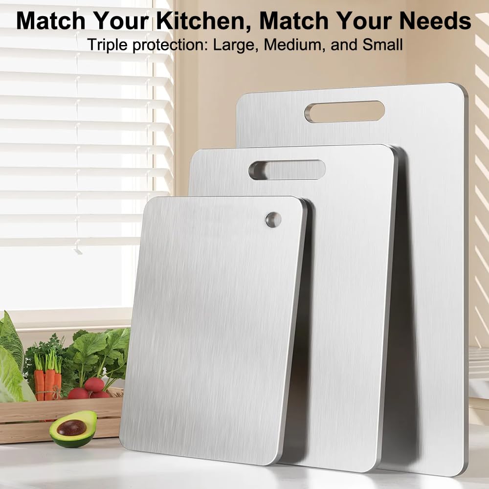 BHLPOOGY cutting board with built-in hanging hole for easy storage